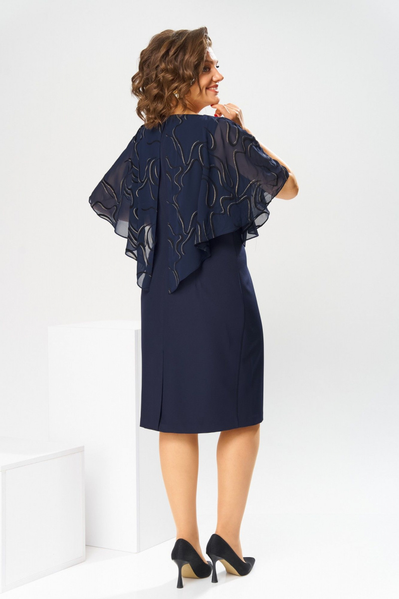 Платья Romanovich Style 1-2371 синий_флок