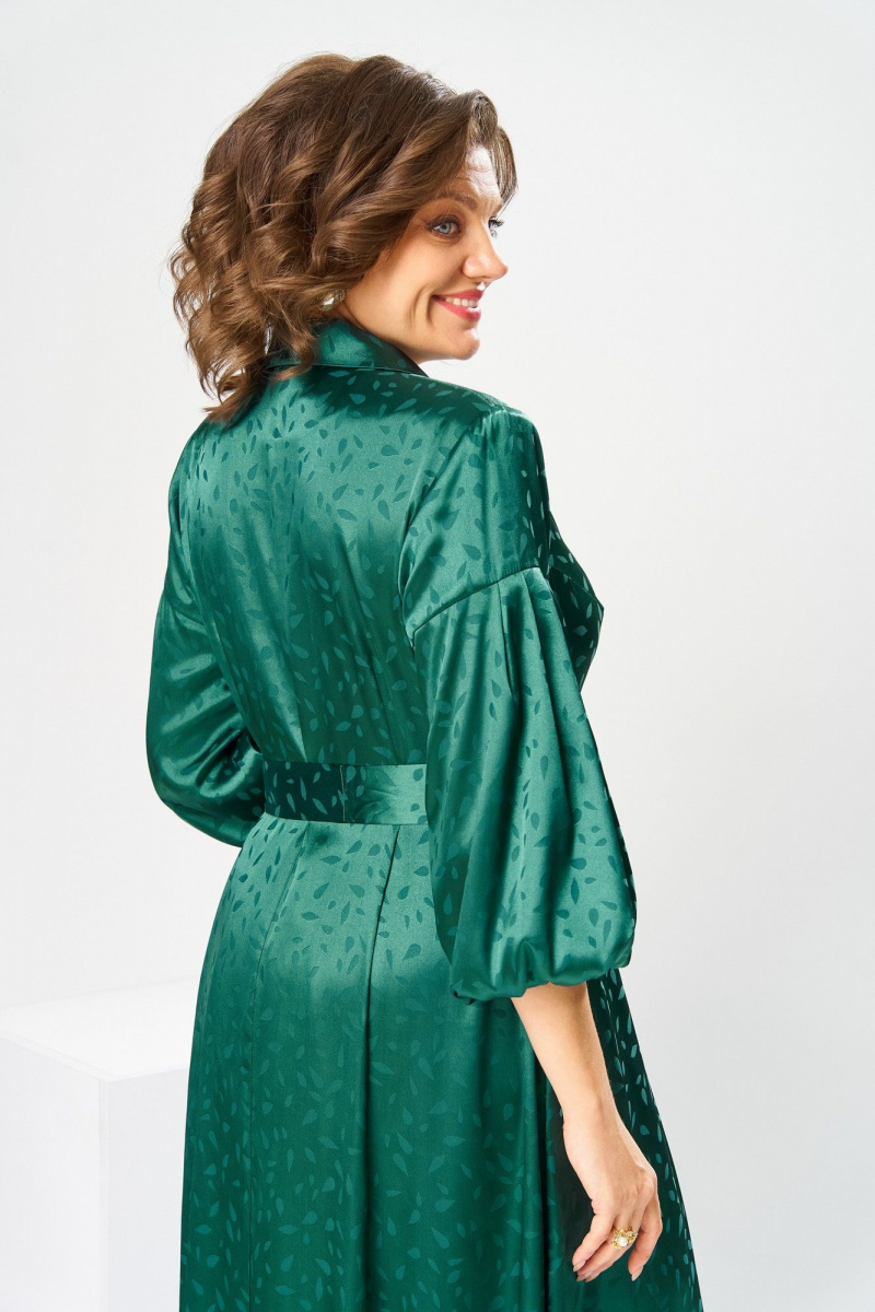 Платья Romanovich Style 1-2837 зеленые_листики