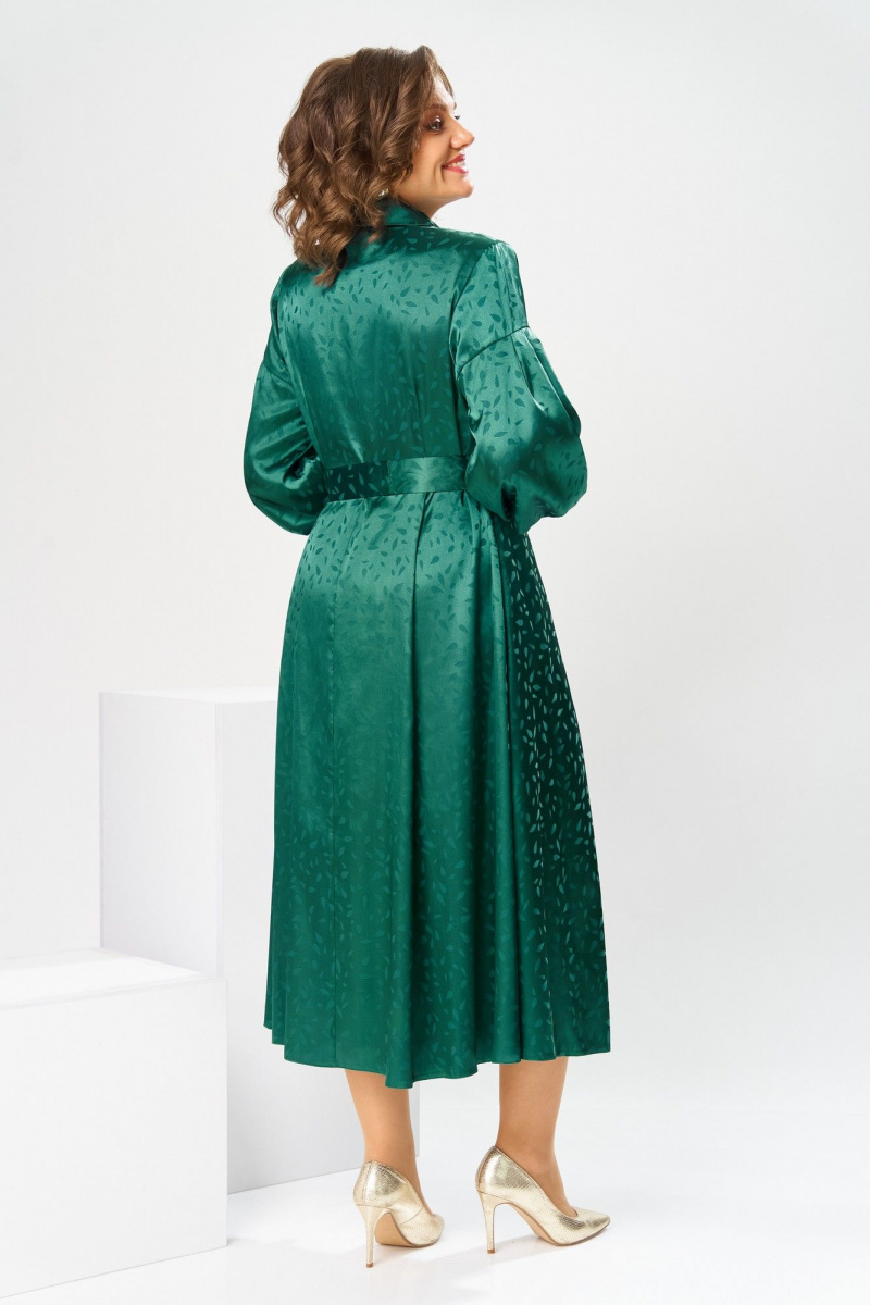 Платья Romanovich Style 1-2837 зеленые_листики