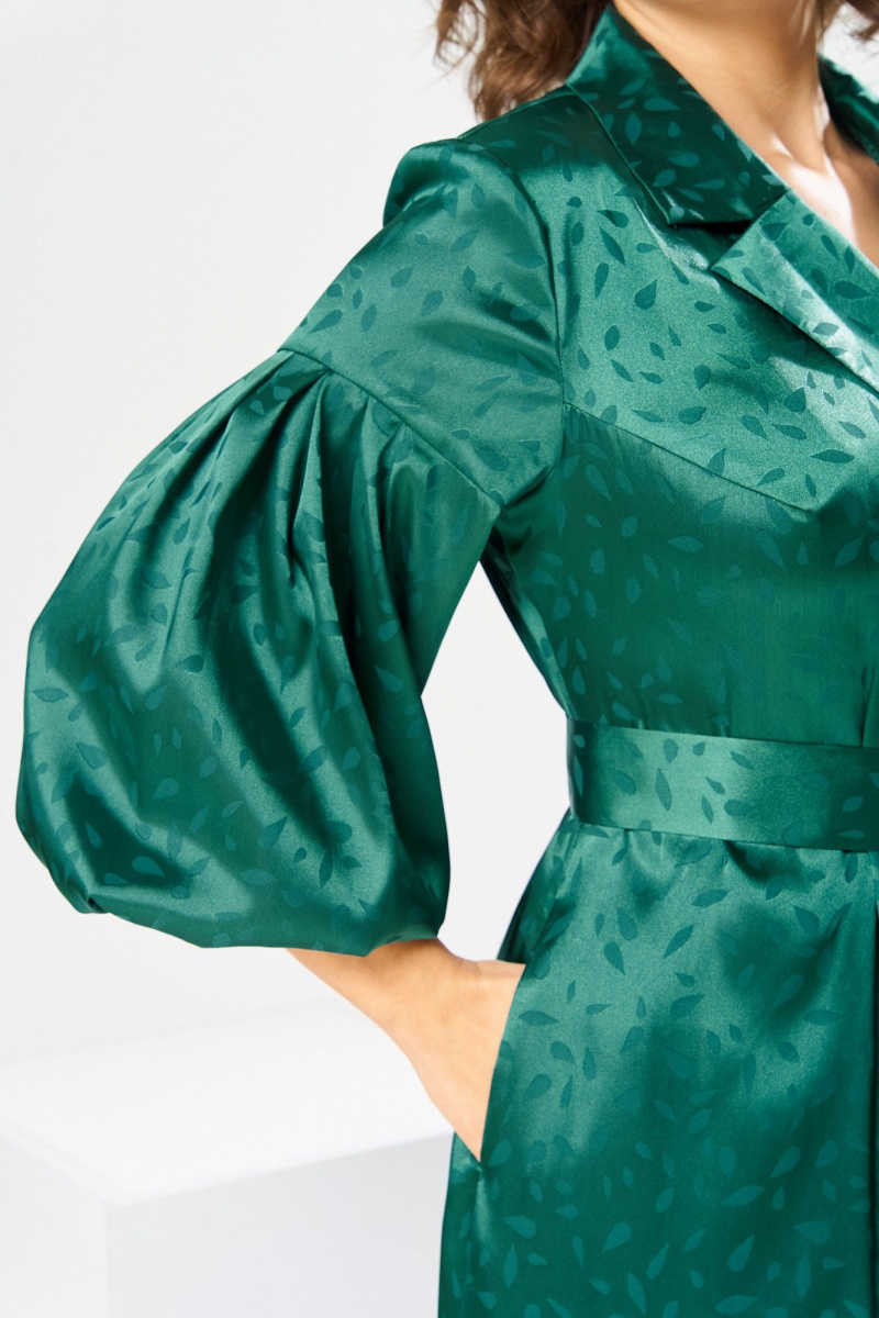 Платья Romanovich Style 1-2837 зеленые_листики