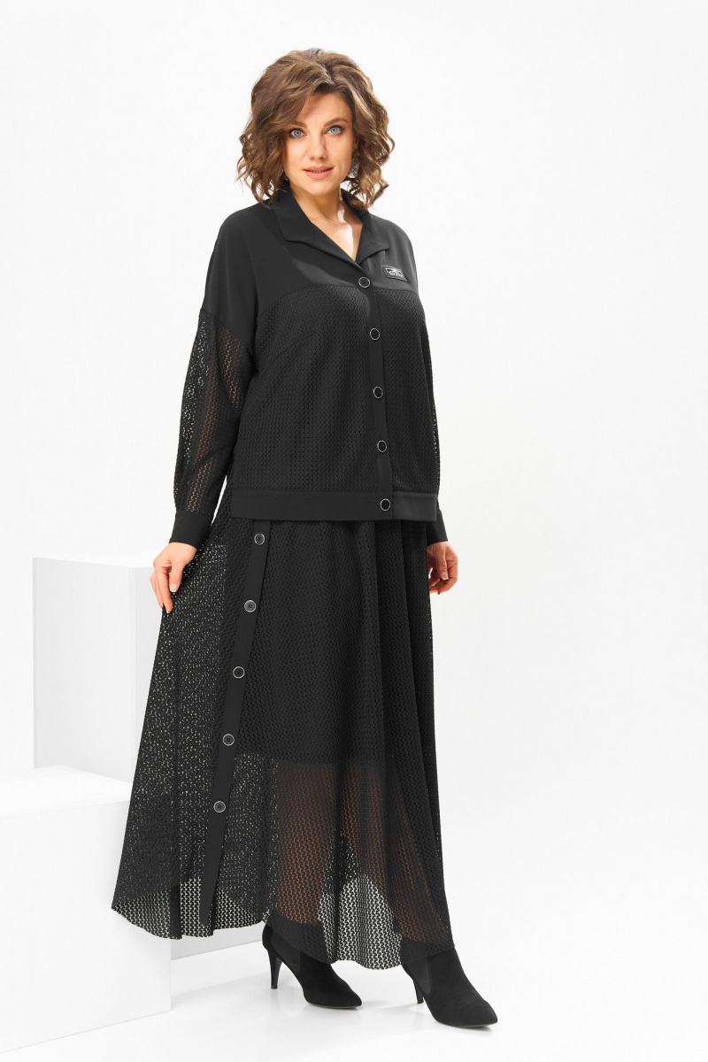 Юбочный костюм Romanovich Style 2-2856 черный