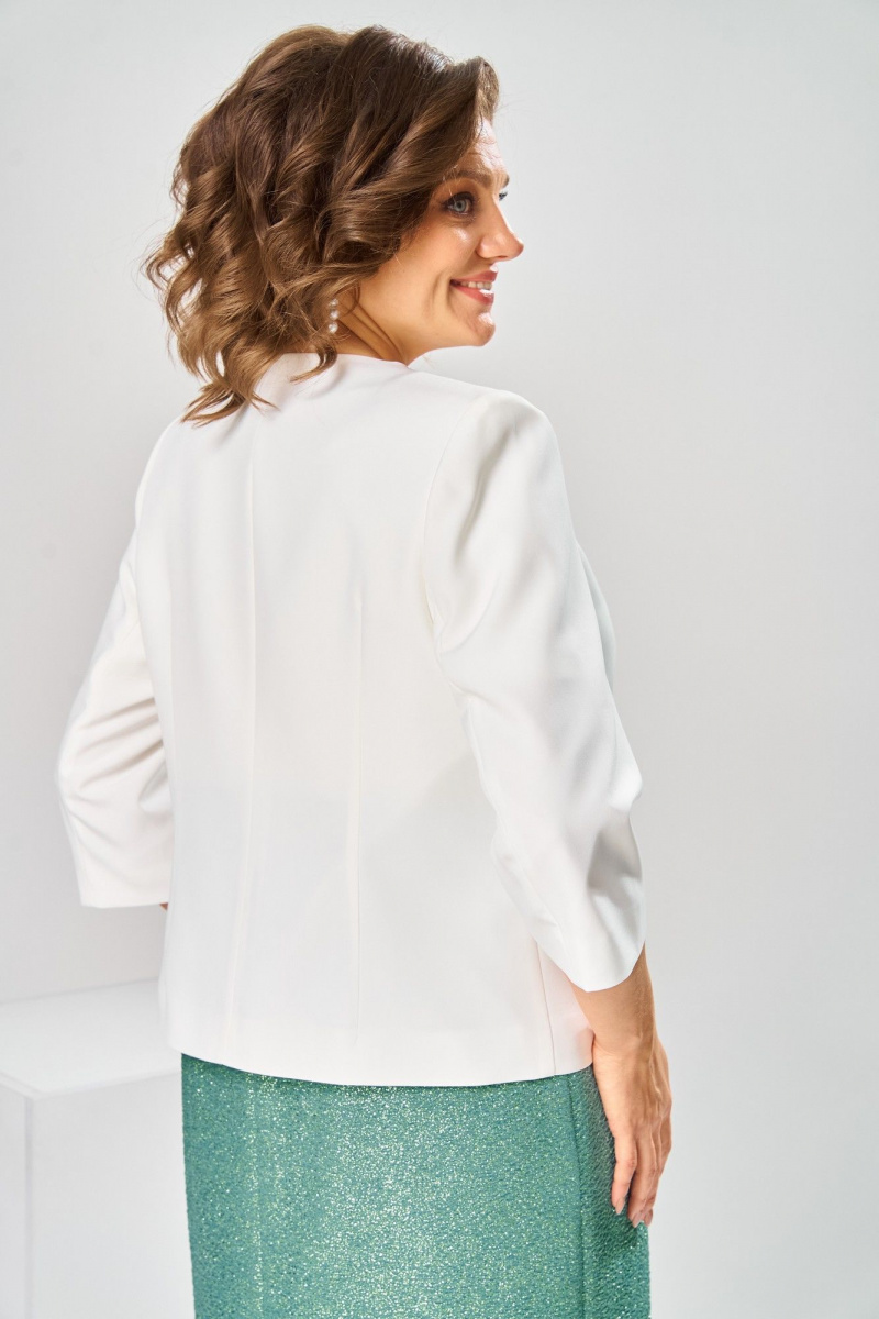 Плательный комплект Romanovich Style 3-2697 белый/зелень