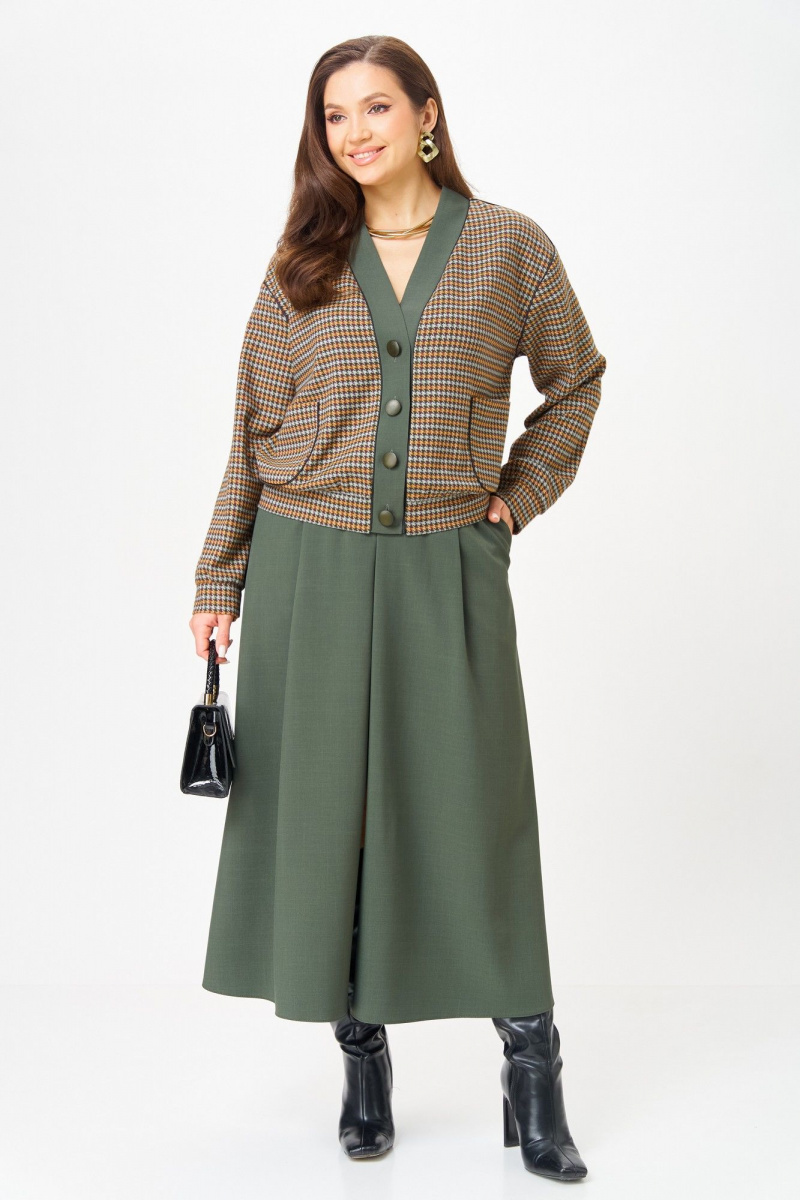 Юбочный комплект Aira Style 24131-1 зеленый