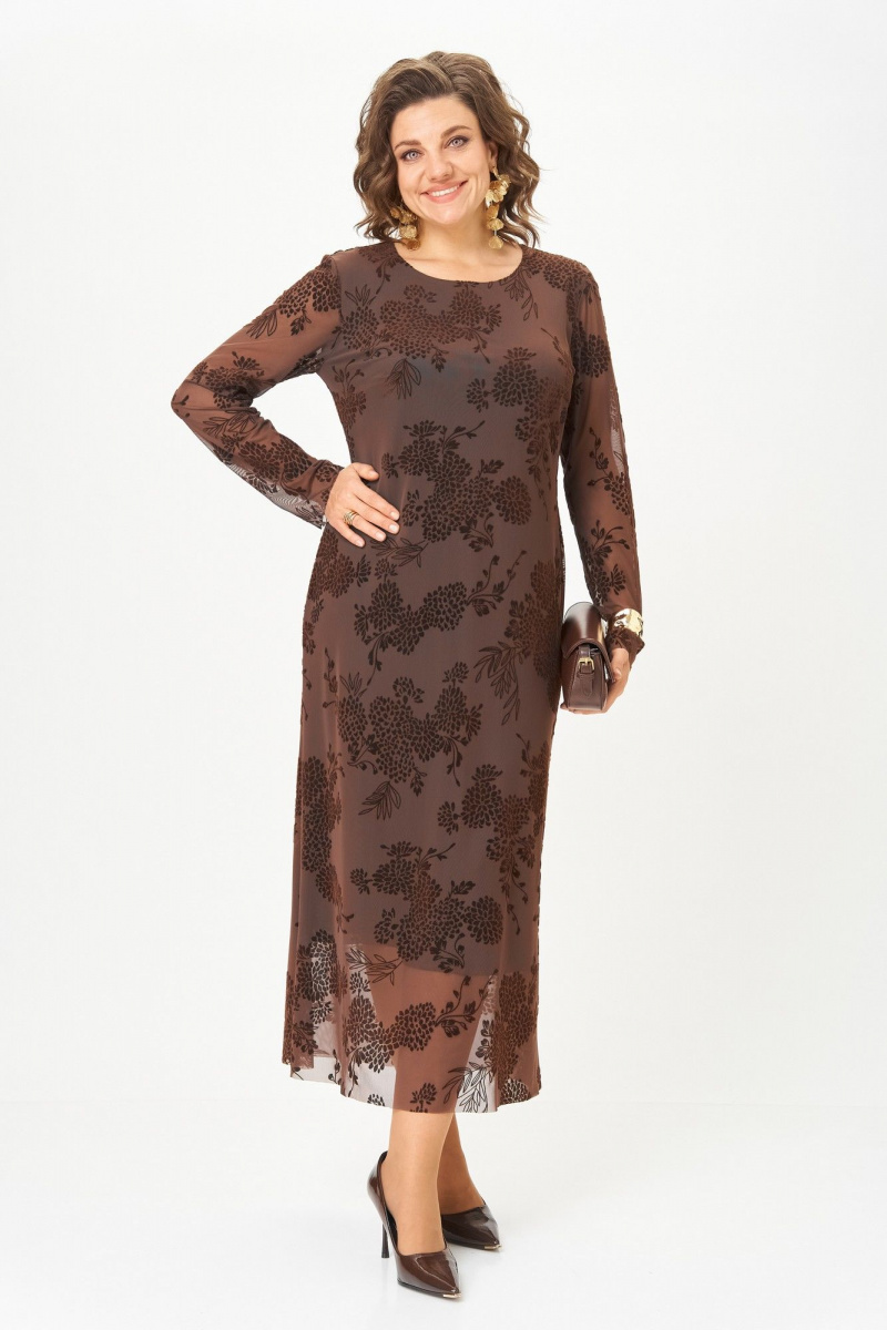 Платья Aira Style 24430 коричневый