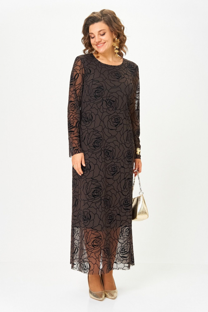 Платья Aira Style 24430 горький_шоколад
