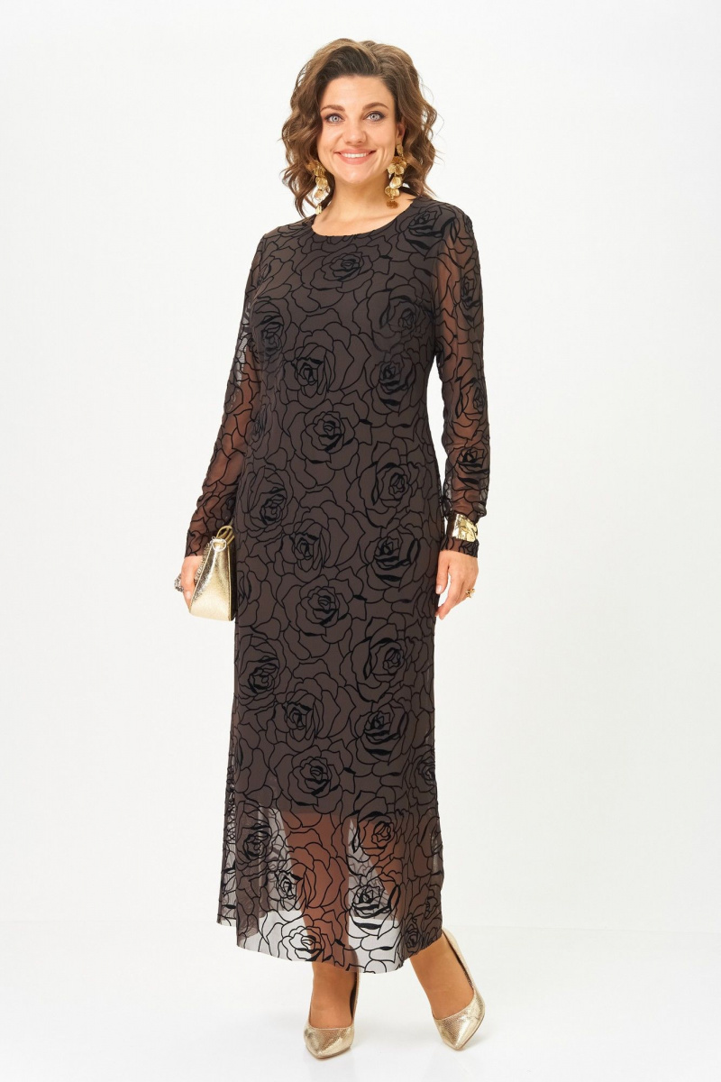 Платья Aira Style 24430 горький_шоколад