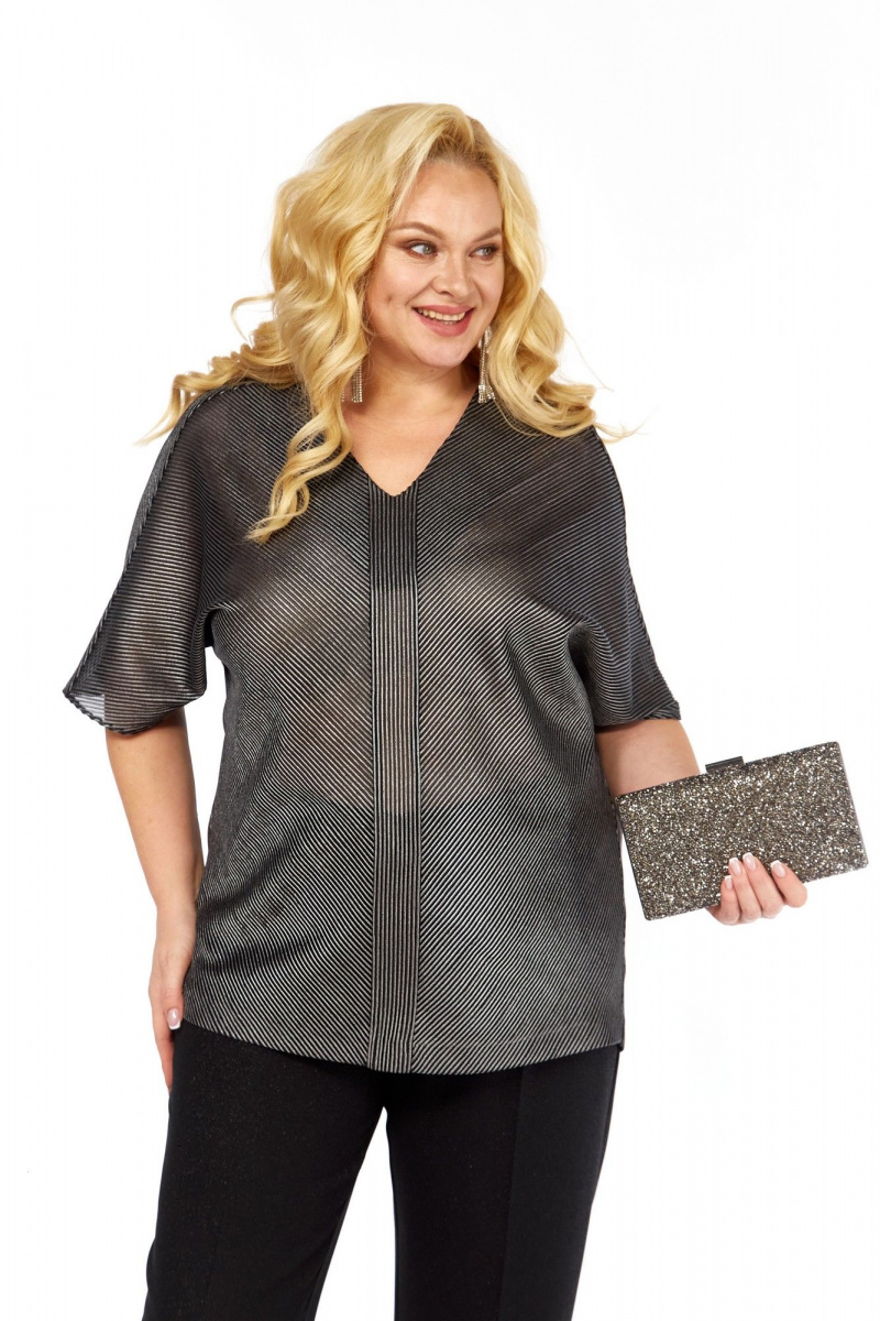 Блузы Элль-стиль 2439а серебро