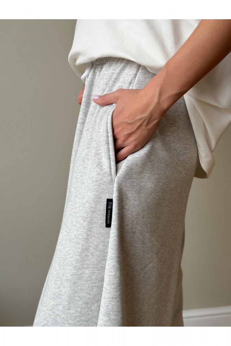 Брюки и леггинсы THE.WOMAN 0380 серый