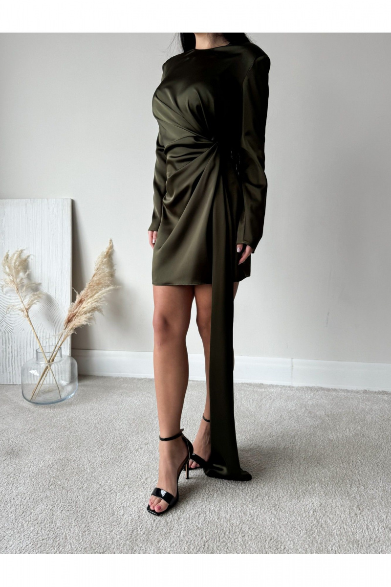 Платья THE.WOMAN 0387 оливковый