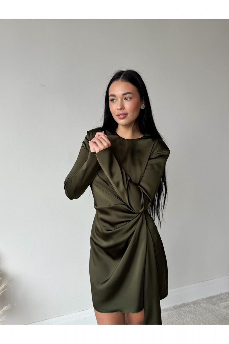 Платья THE.WOMAN 0387 оливковый