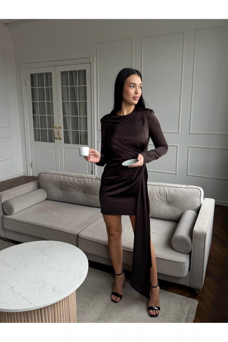 Платья THE.WOMAN 0387 шоколад