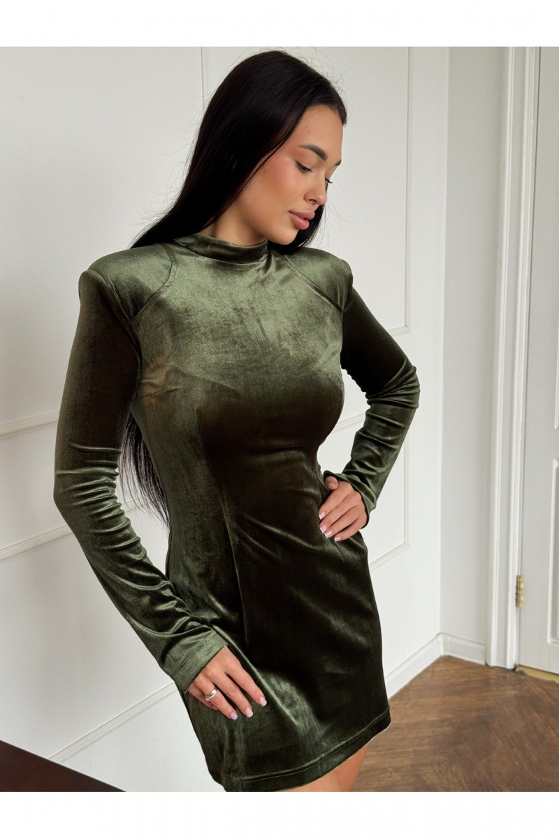 Платья THE.WOMAN 0386 оливка