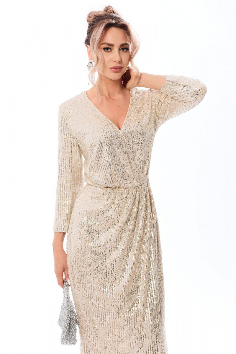 Платья Golden Valley 44202 бежевый