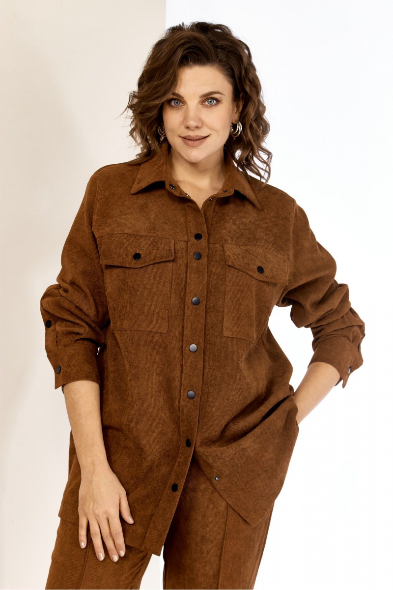 Брючный комплект AVA fashion М-161 коричневый