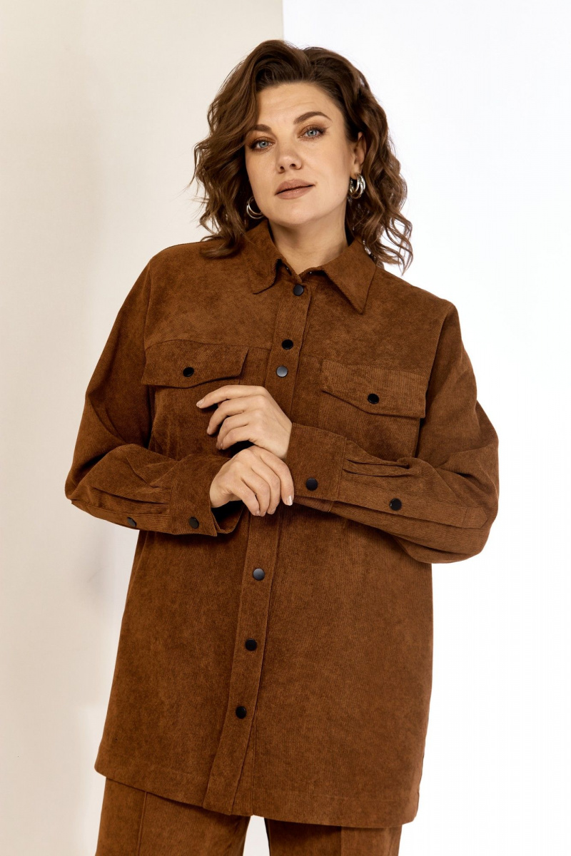 Брючный комплект AVA fashion М-161 коричневый