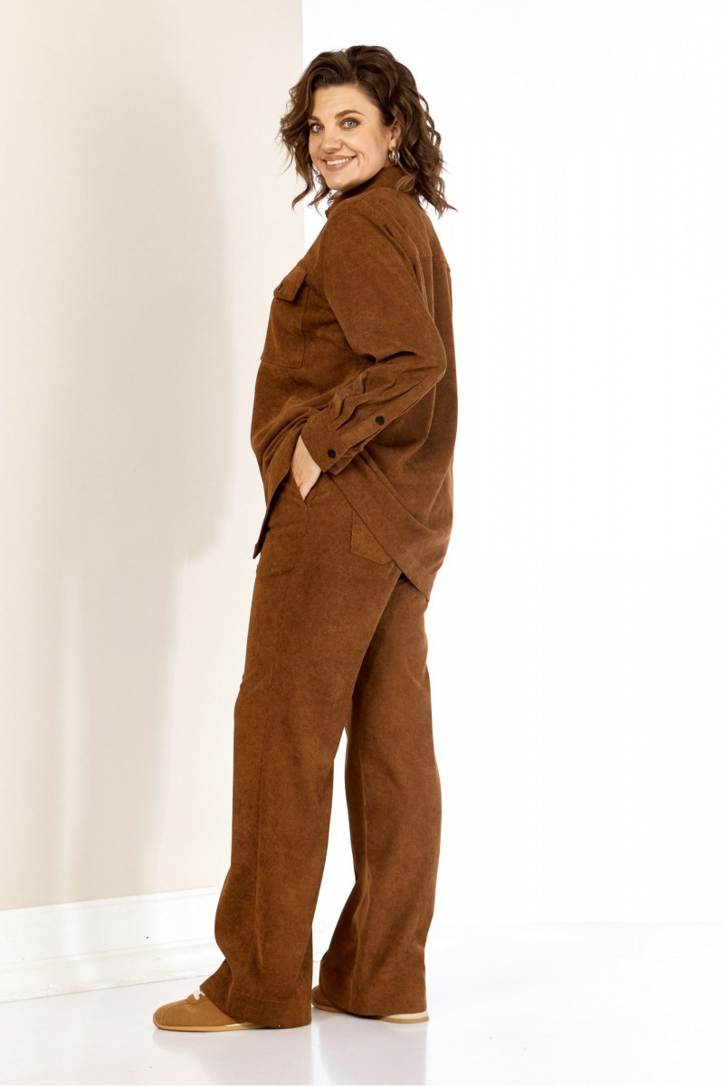 Брючный комплект AVA fashion М-161 коричневый