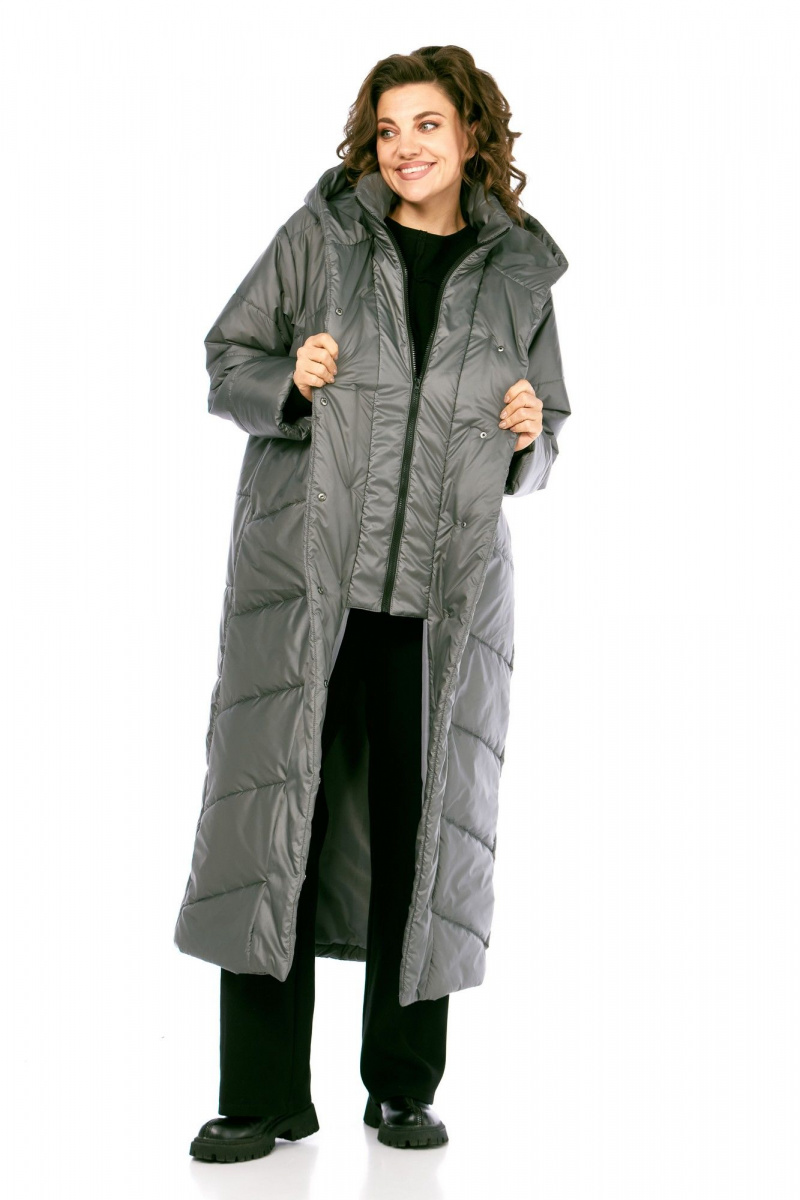 Женское пальто Диомант 2128 серый