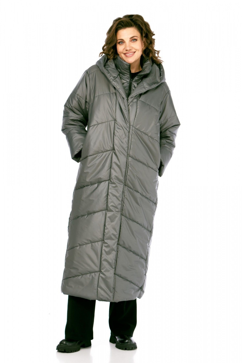 Женское пальто Диомант 2128 серый