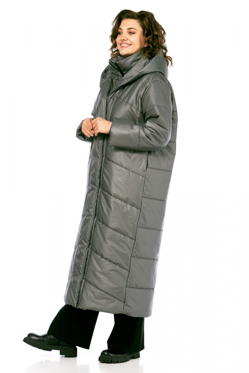 Женское пальто Диомант 2128 серый