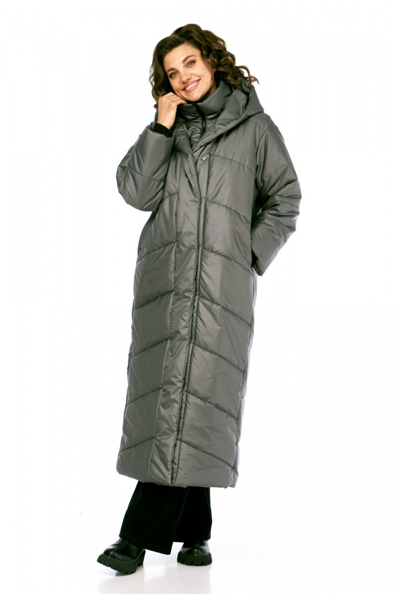 Женское пальто Диомант 2128 серый