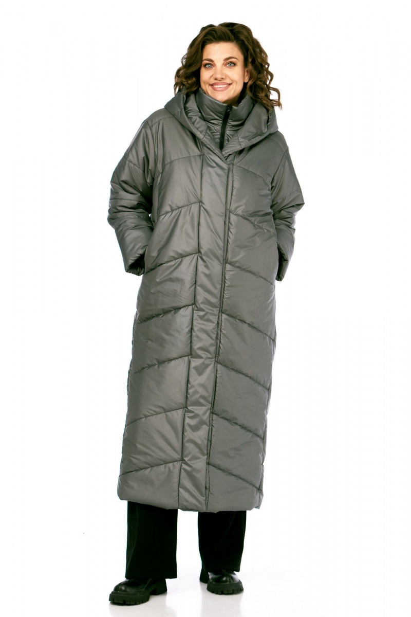 Женское пальто Диомант 2128 серый