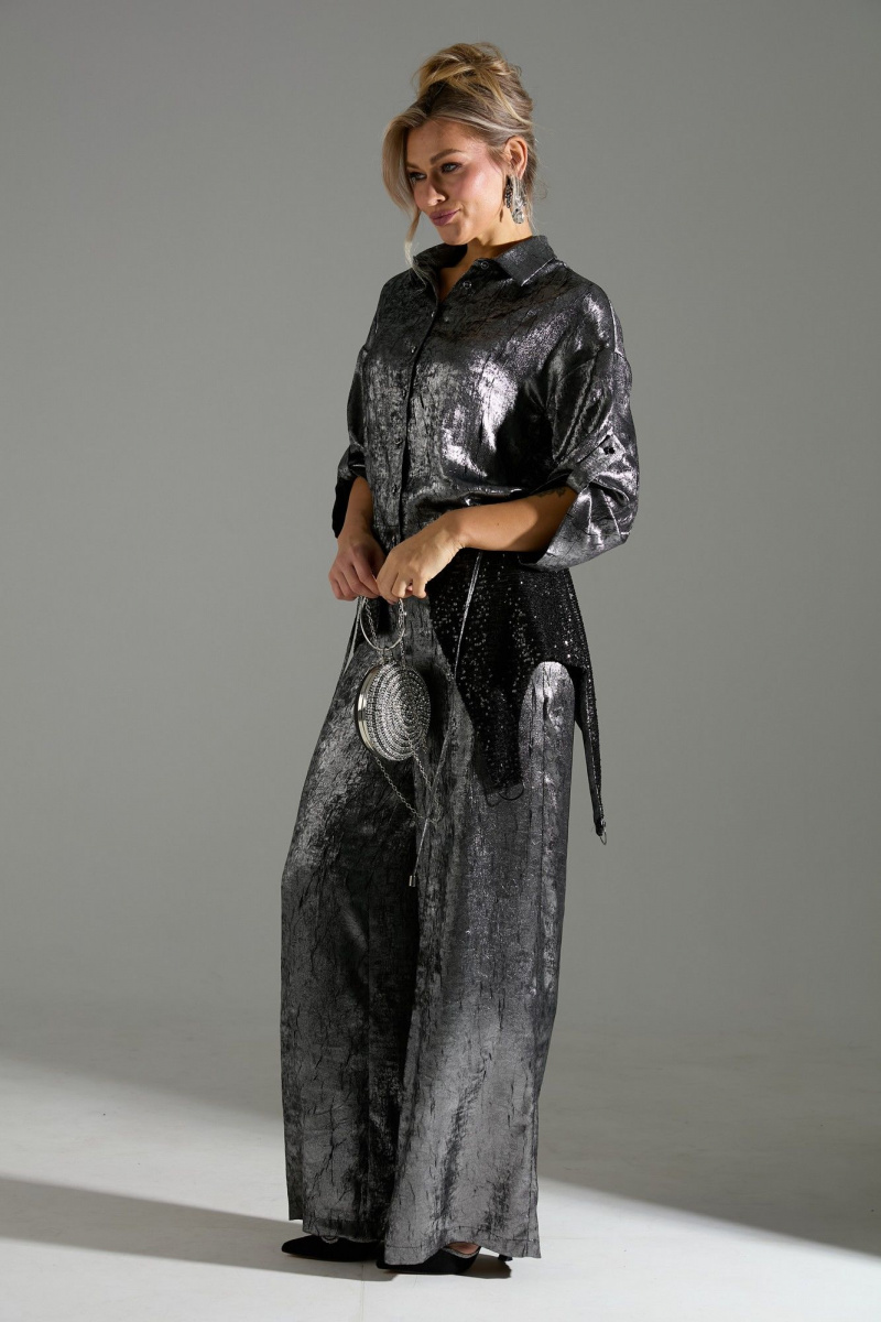 Брючный комплект LM М98 серый_шиммер