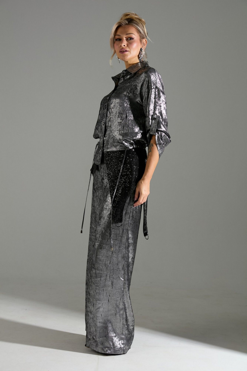 Брючный комплект LM М98 серый_шиммер