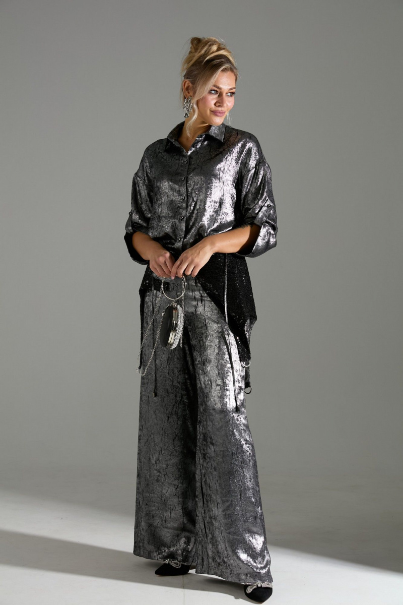 Брючный комплект LM М98 серый_шиммер