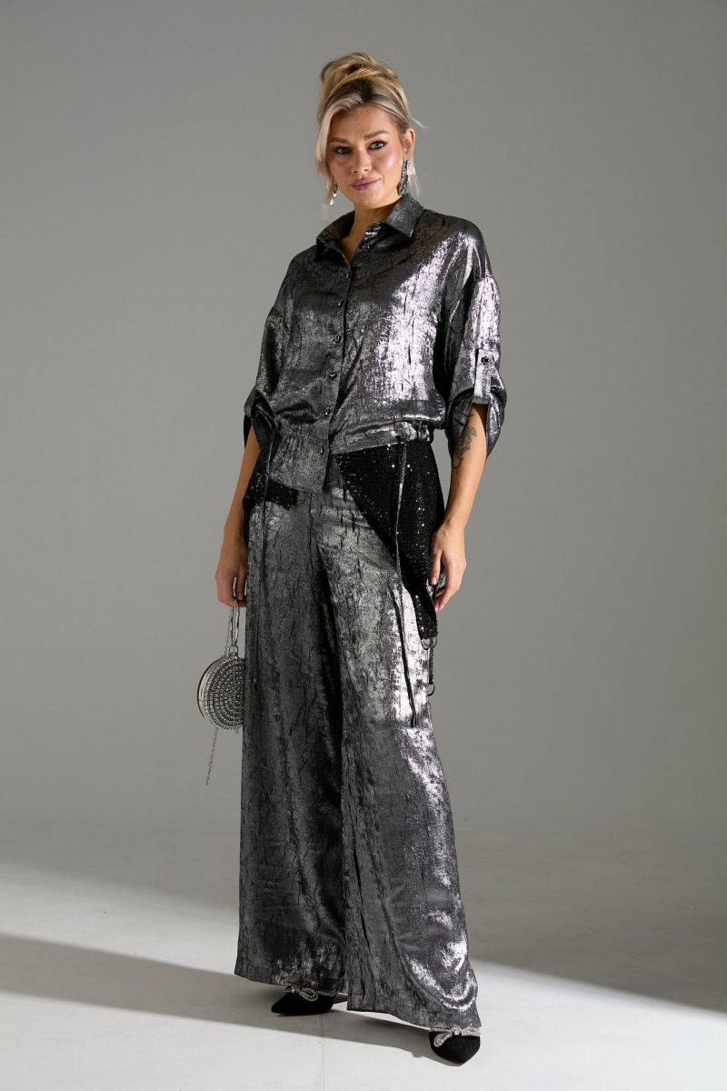 Брючный комплект LM М98 серый_шиммер