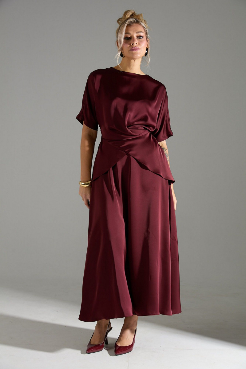 Юбочный комплект LM К1180114 бордовый