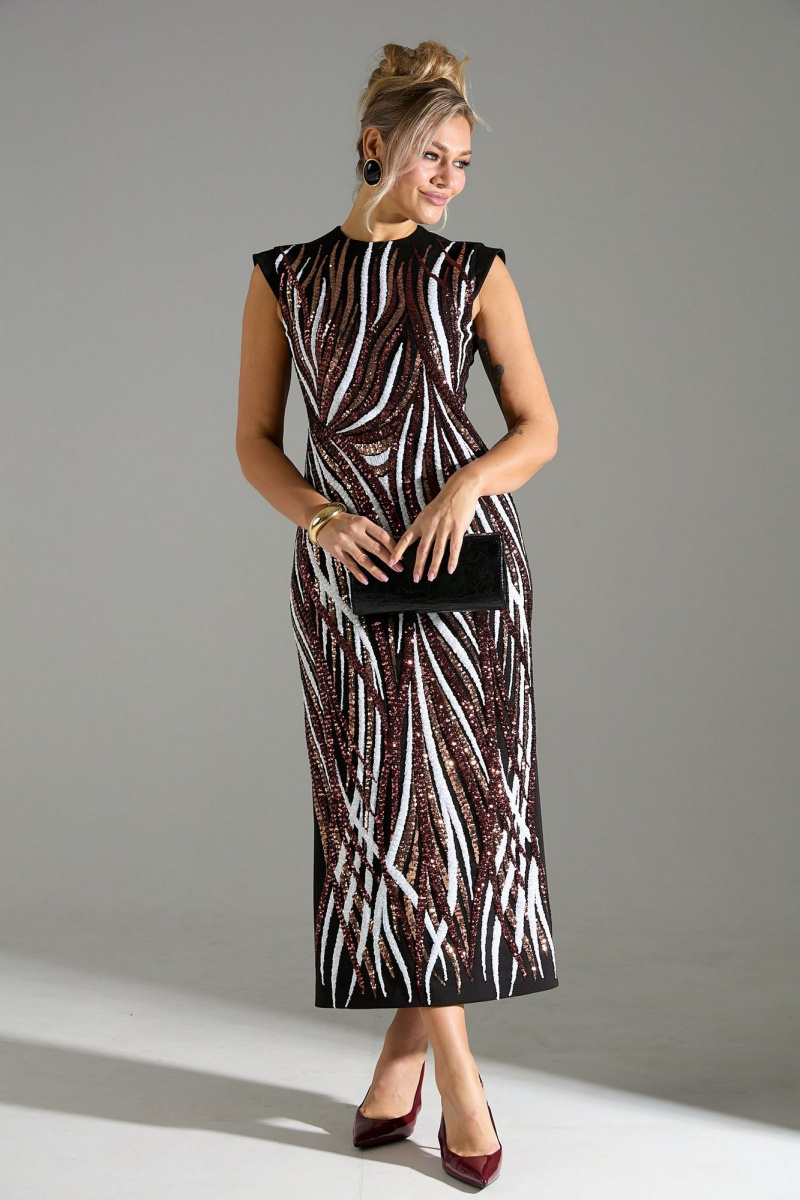 Платья LM М46 красное-белое