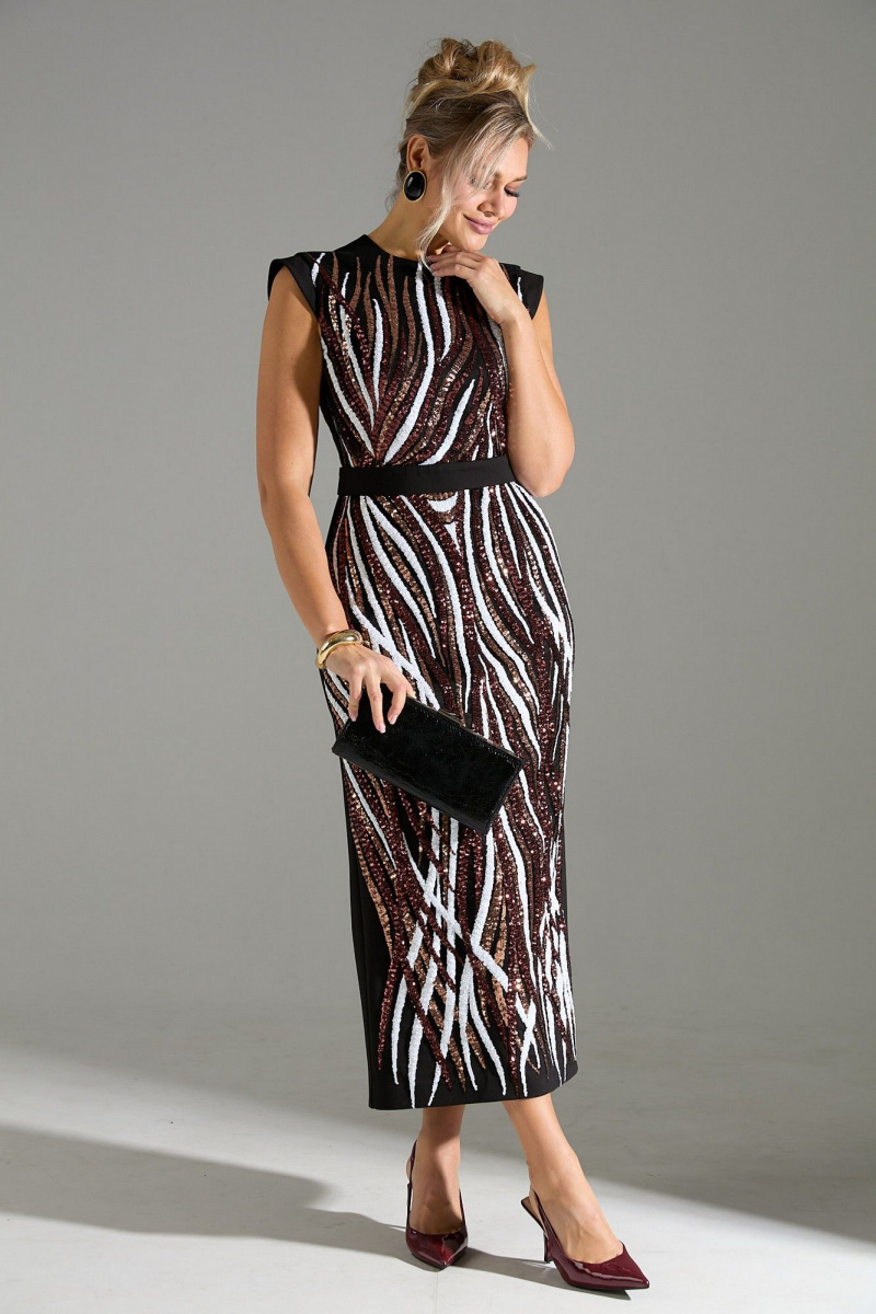 Платья LM М46 красное-белое