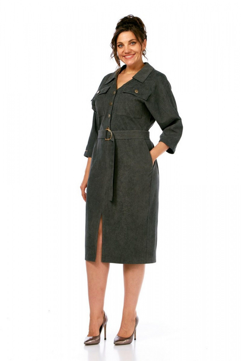 Платья Милора-стиль 1377 хаки