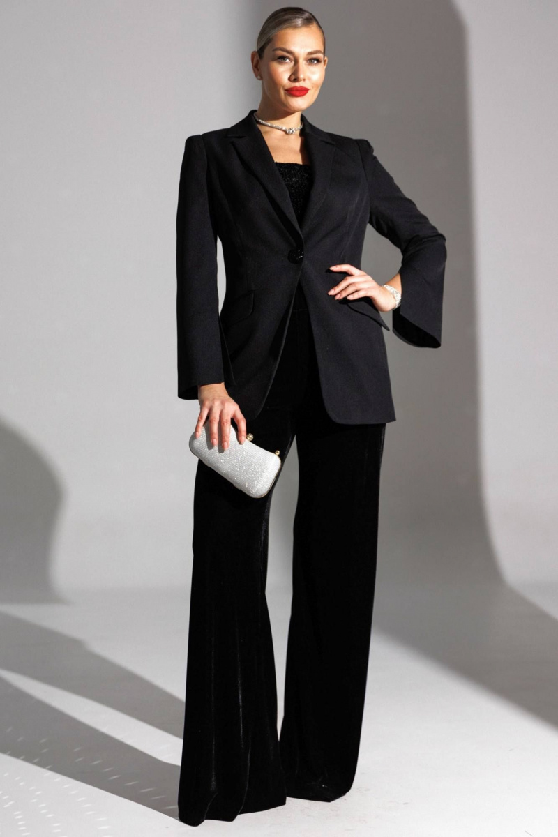 Брюки Мода Юрс 25-2947br черный