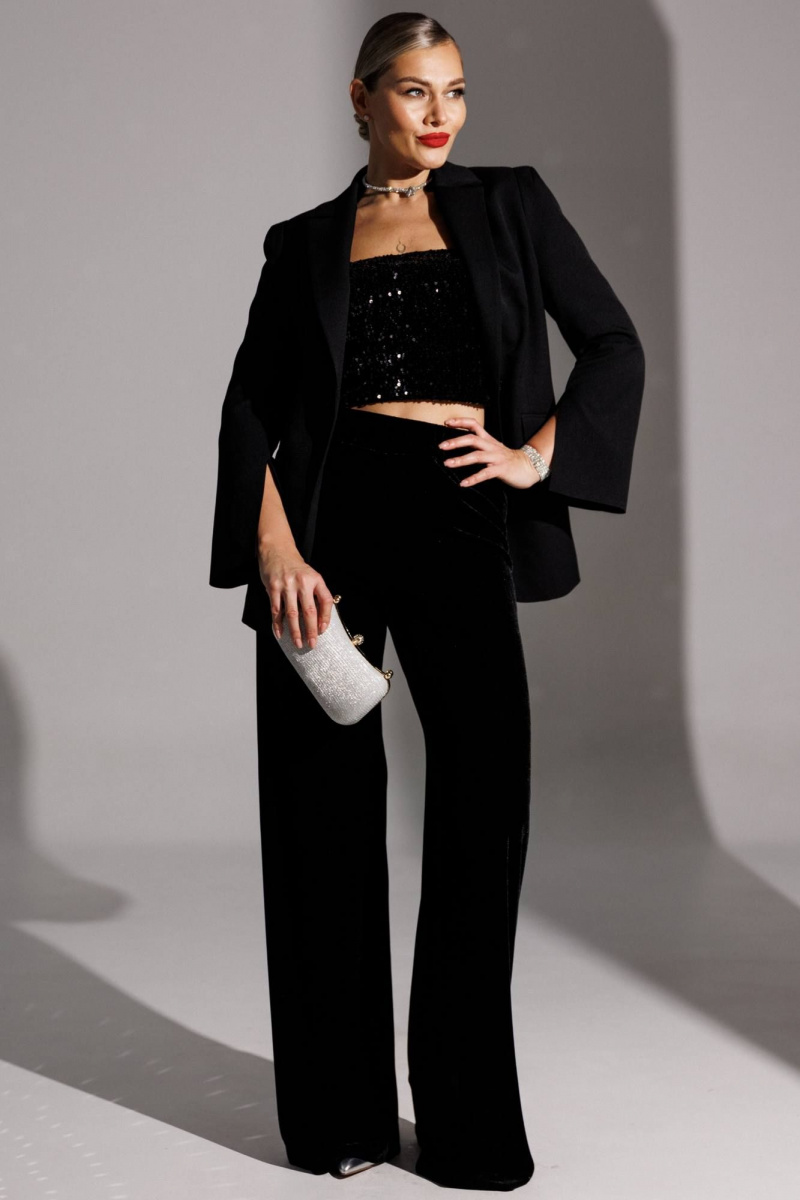 Брюки Мода Юрс 25-2947br черный