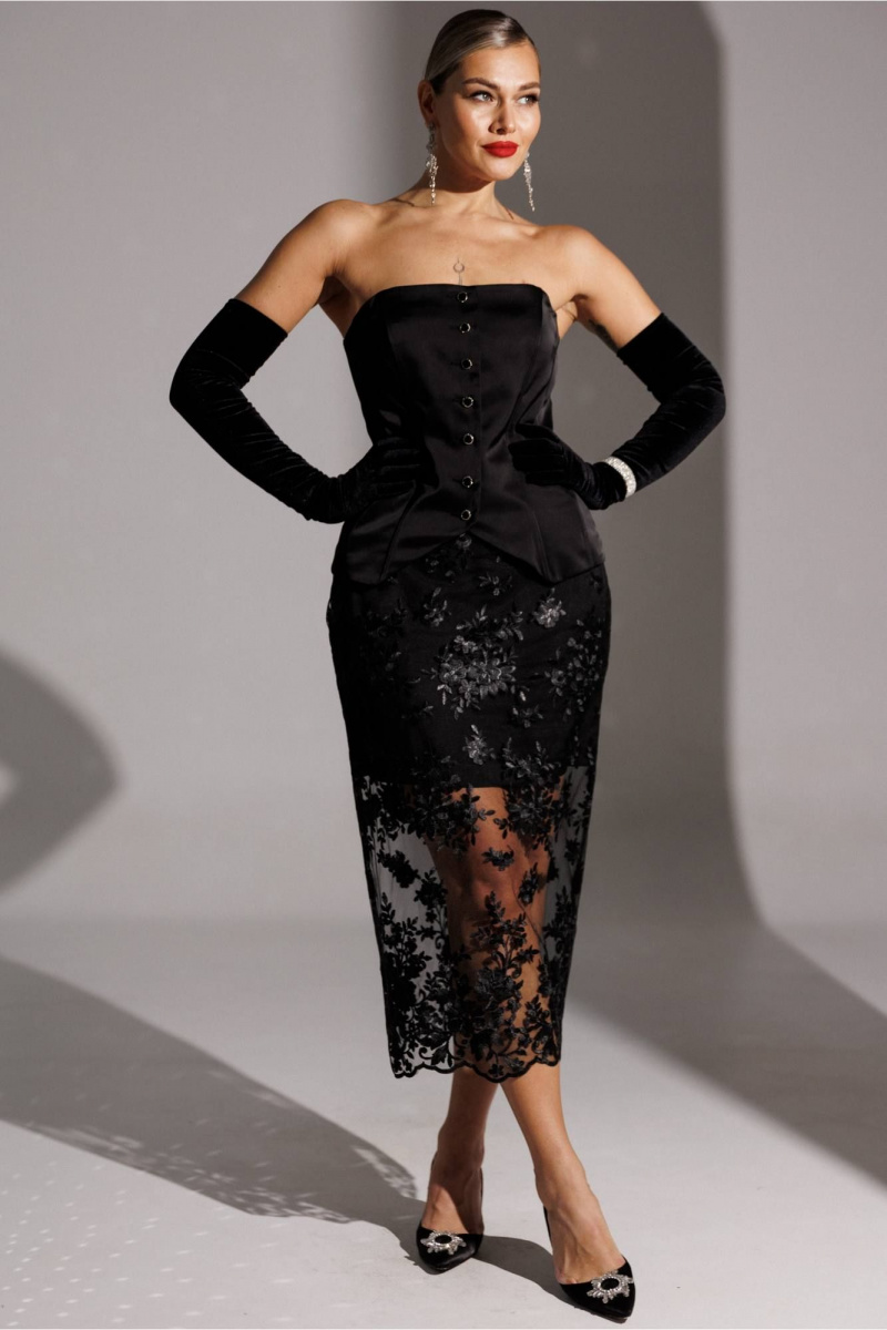 Юбки Мода Юрс 25-2946 черный