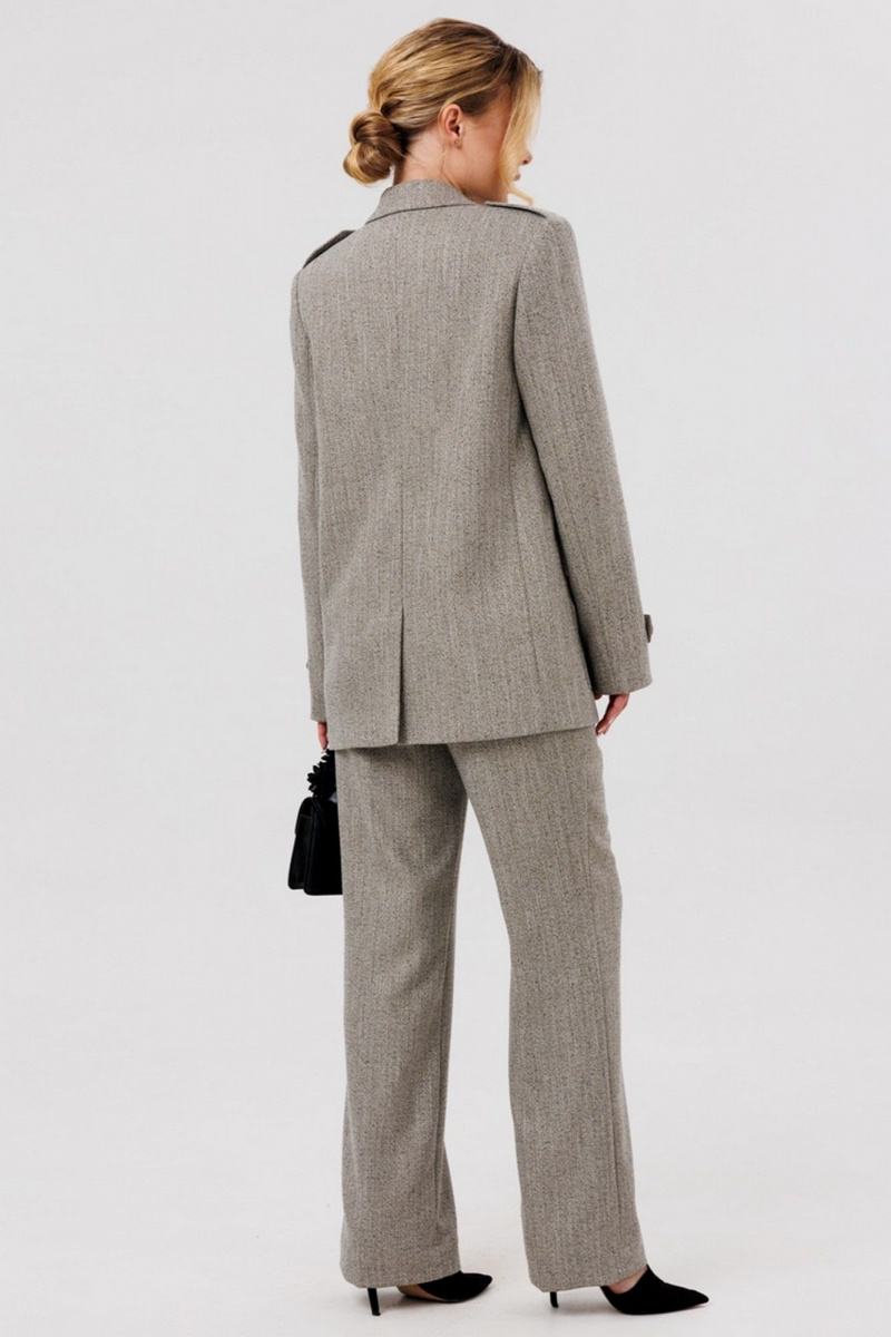 Брючный костюм Faufilure С1576 серо-бежевый