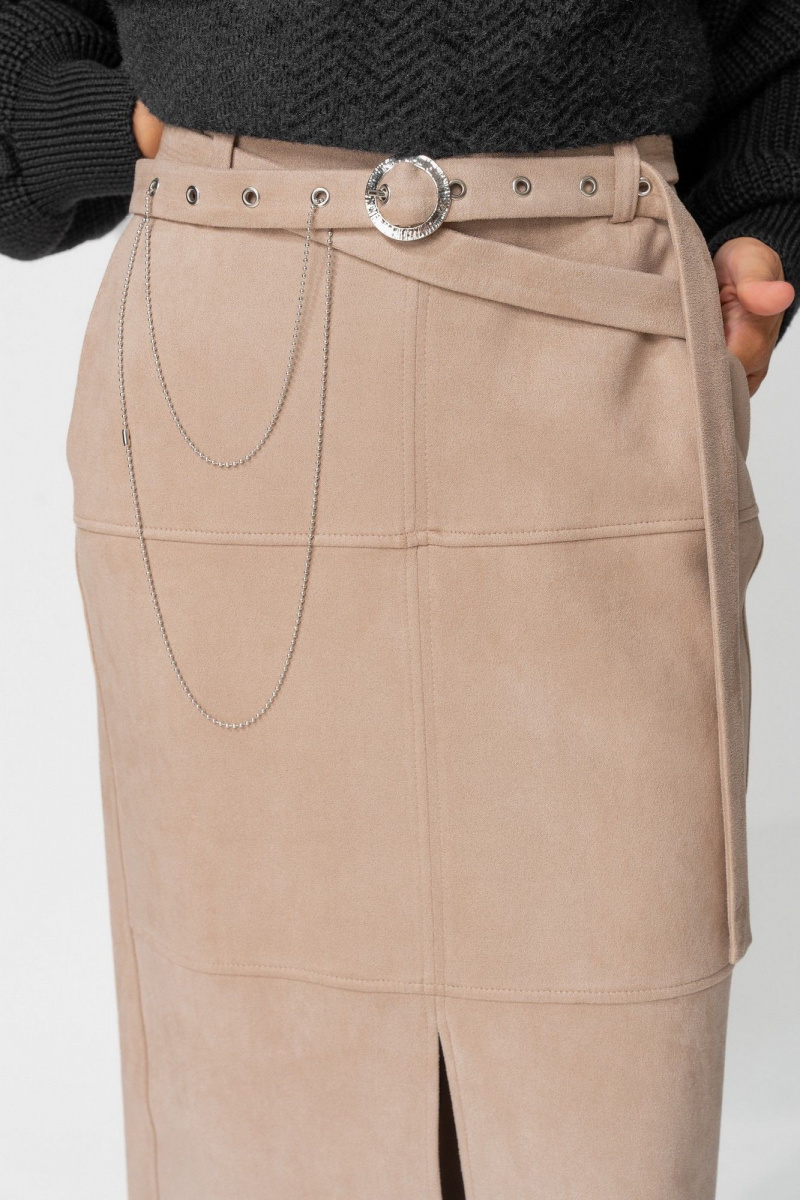 Юбки Laikony L-453-2 бежевый