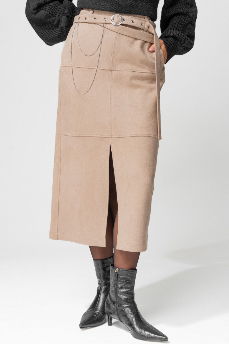 Юбки Laikony L-453-2 бежевый