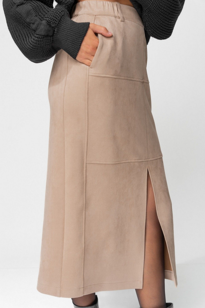 Юбки Laikony L-453-2 бежевый