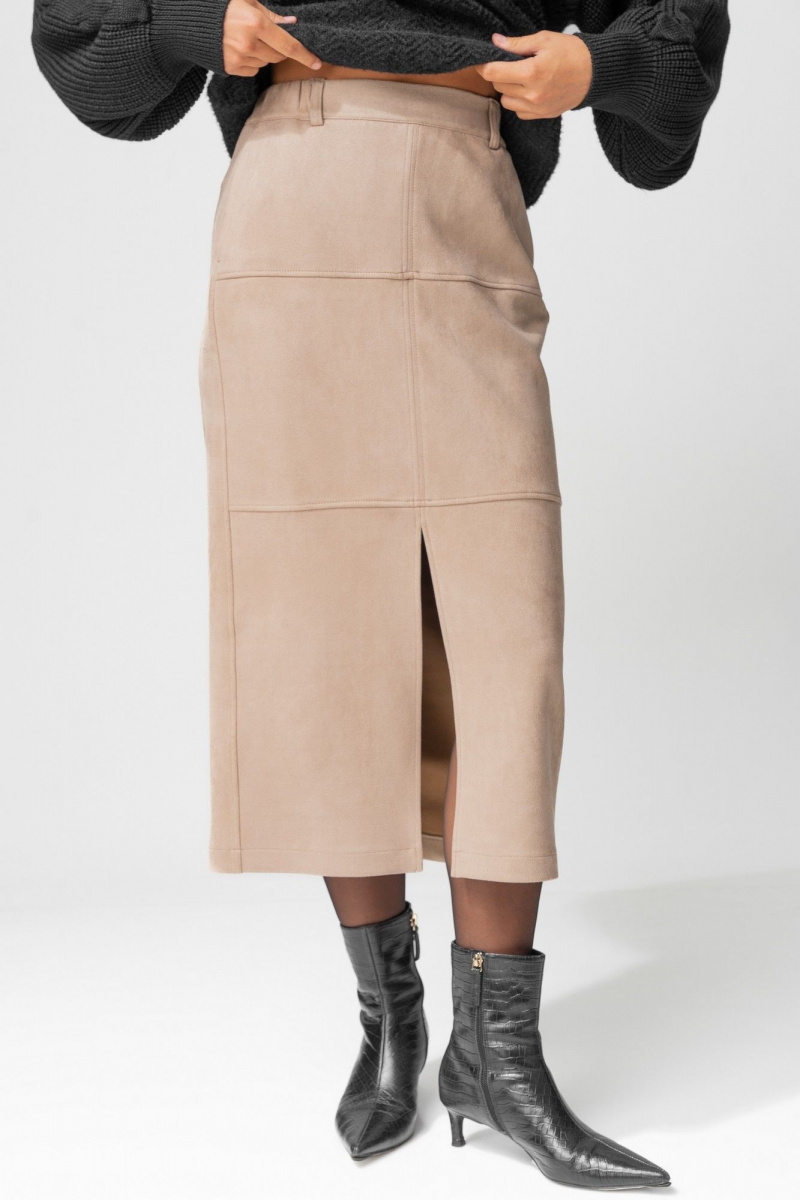 Юбки Laikony L-453-2 бежевый