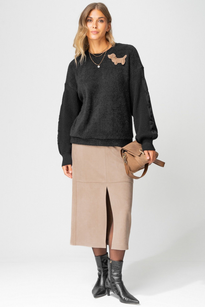 Юбки Laikony L-453-2 бежевый