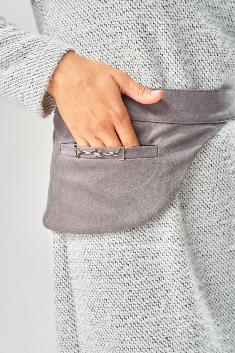 Платья Laikony L-573 серый_диагональ