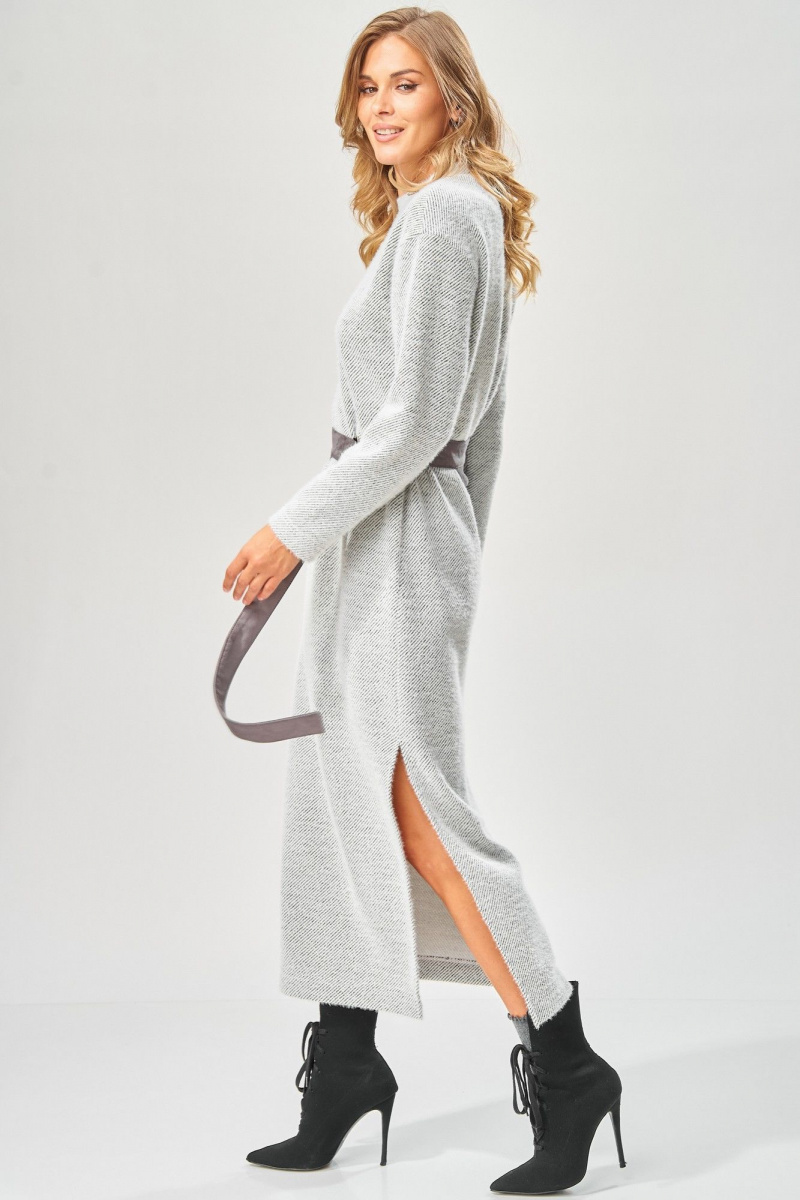 Платья Laikony L-573 серый_диагональ
