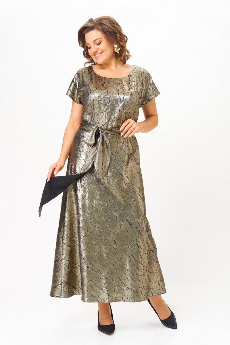 Плательный комплект Koketka i K 1332 золотой+черный