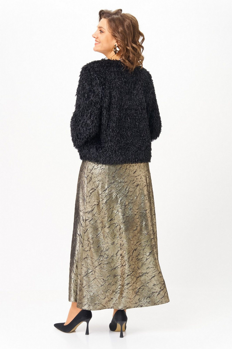 Плательный комплект Koketka i K 1332 золотой+черный