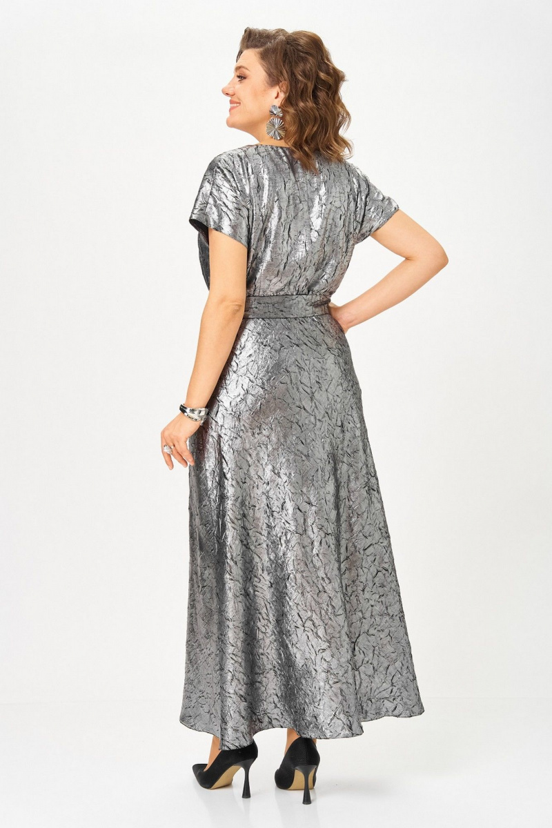 Плательный комплект Koketka i K 1332 серебристый+черный