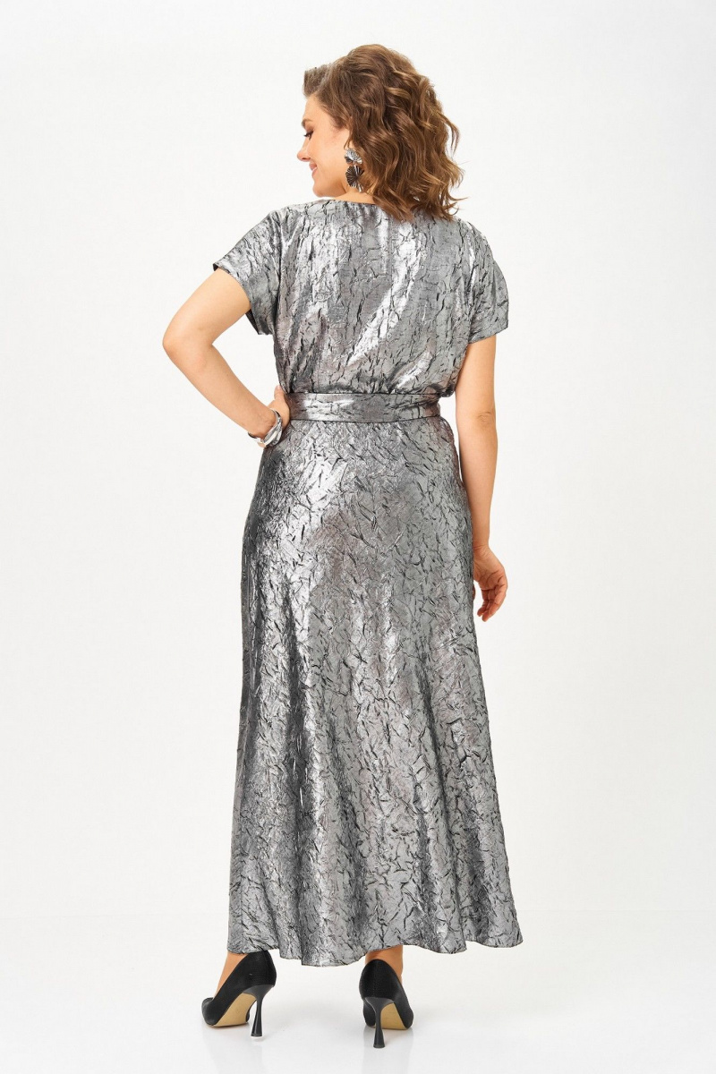 Плательный комплект Koketka i K 1332 серебристый+черный