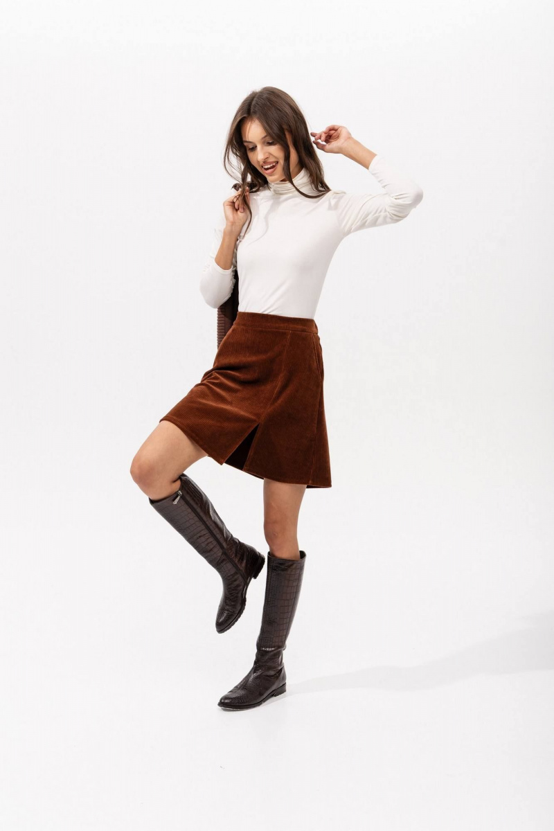 Юбки Romgil РП0098-ХЛ5 терракот