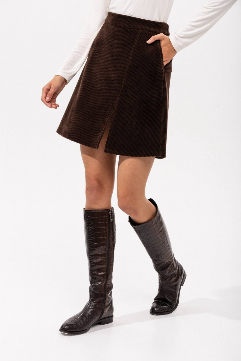 Юбки Romgil РП0098-ХЛ5 шоколадный